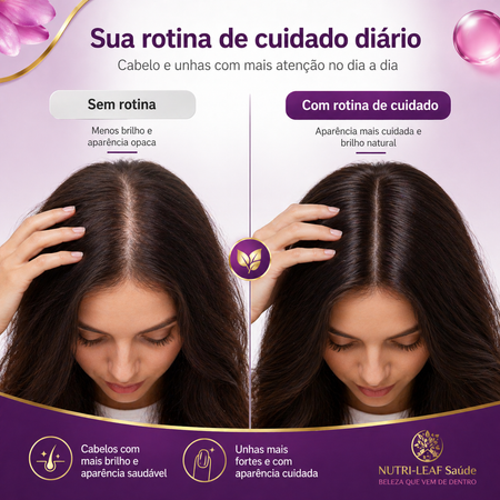 rotina de cuidados com os cabelos