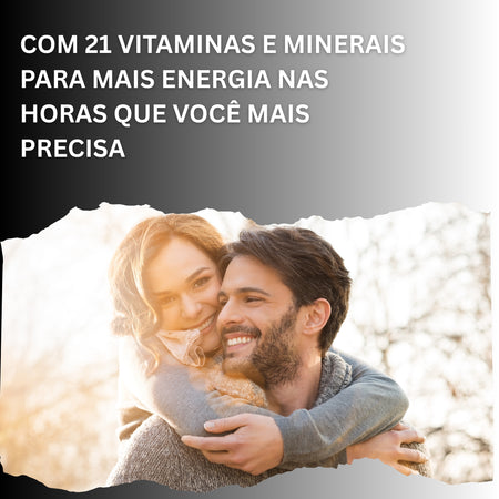Benefícios Polivitamínico A-Z energia imunidade e redução do cansaço físico e mental NUTRI-LEAF